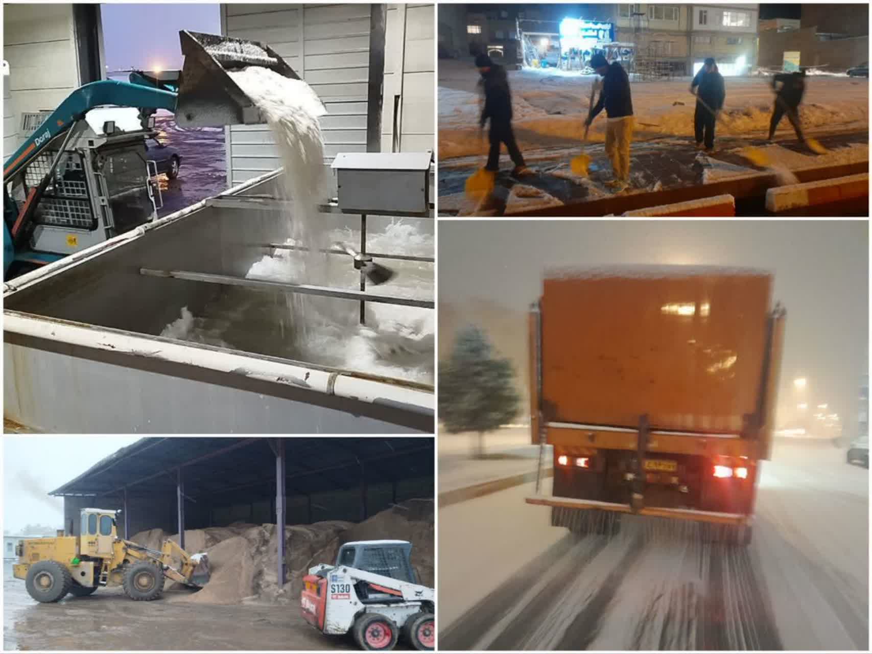 ۶۴۴ نیروی کارگری در برفروبی فعالیت دارند